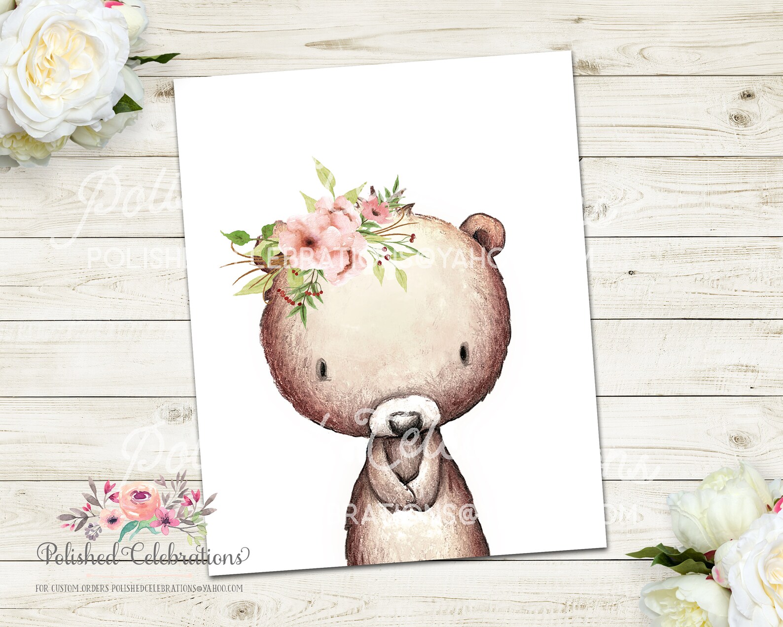 Boho Blush Woodland Animal Set / Printable Nursery Art / Baby | Etsy