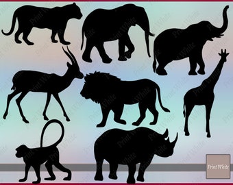 Safari Animals Svg Etsy