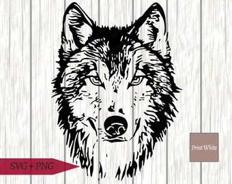 Wolf Face Svg Etsy