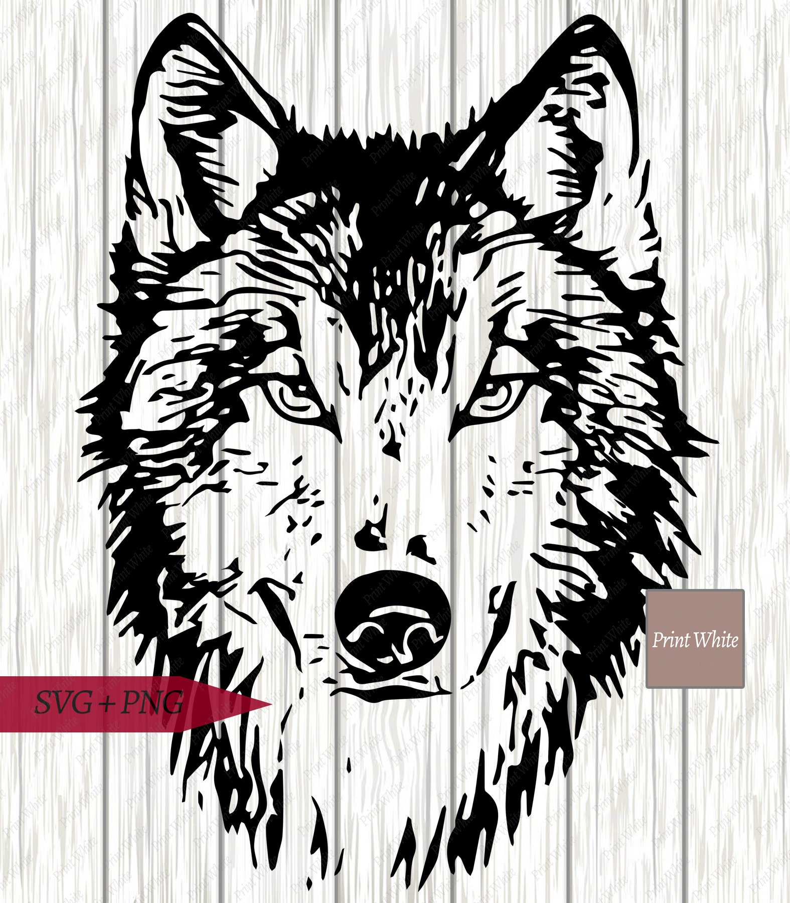 Download Wolf Head Svg Dxf Bundle Wolf Portrait Svg Set Wolf ...