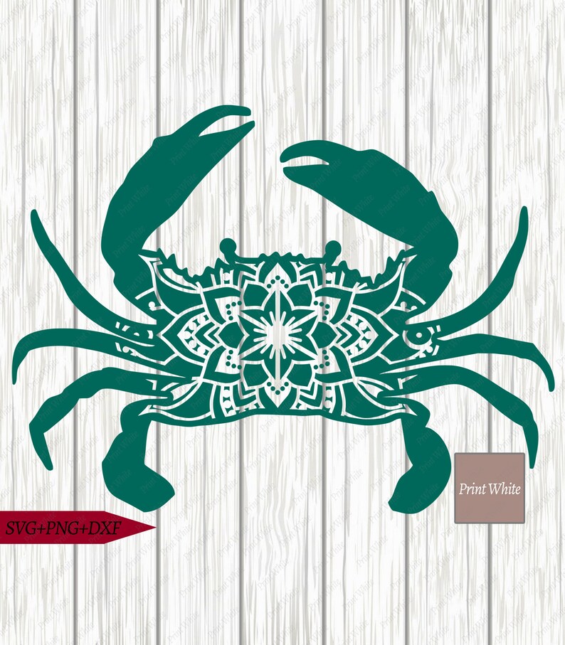 Download Crab Mandala Svg Sublimation Design Crab Svg Dxf Png ...