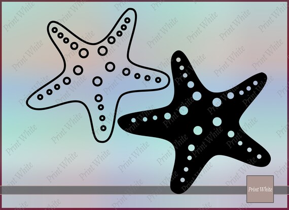 Download Starfish Clipart Starfish Svg Starfish Png Starfish Cut File Etsy