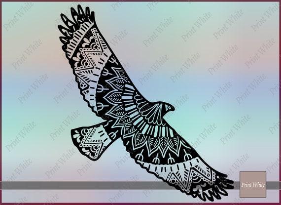 Download Eagle Svg Eagle Vector Zentangle Eagle Mandala Animal Svg Etsy