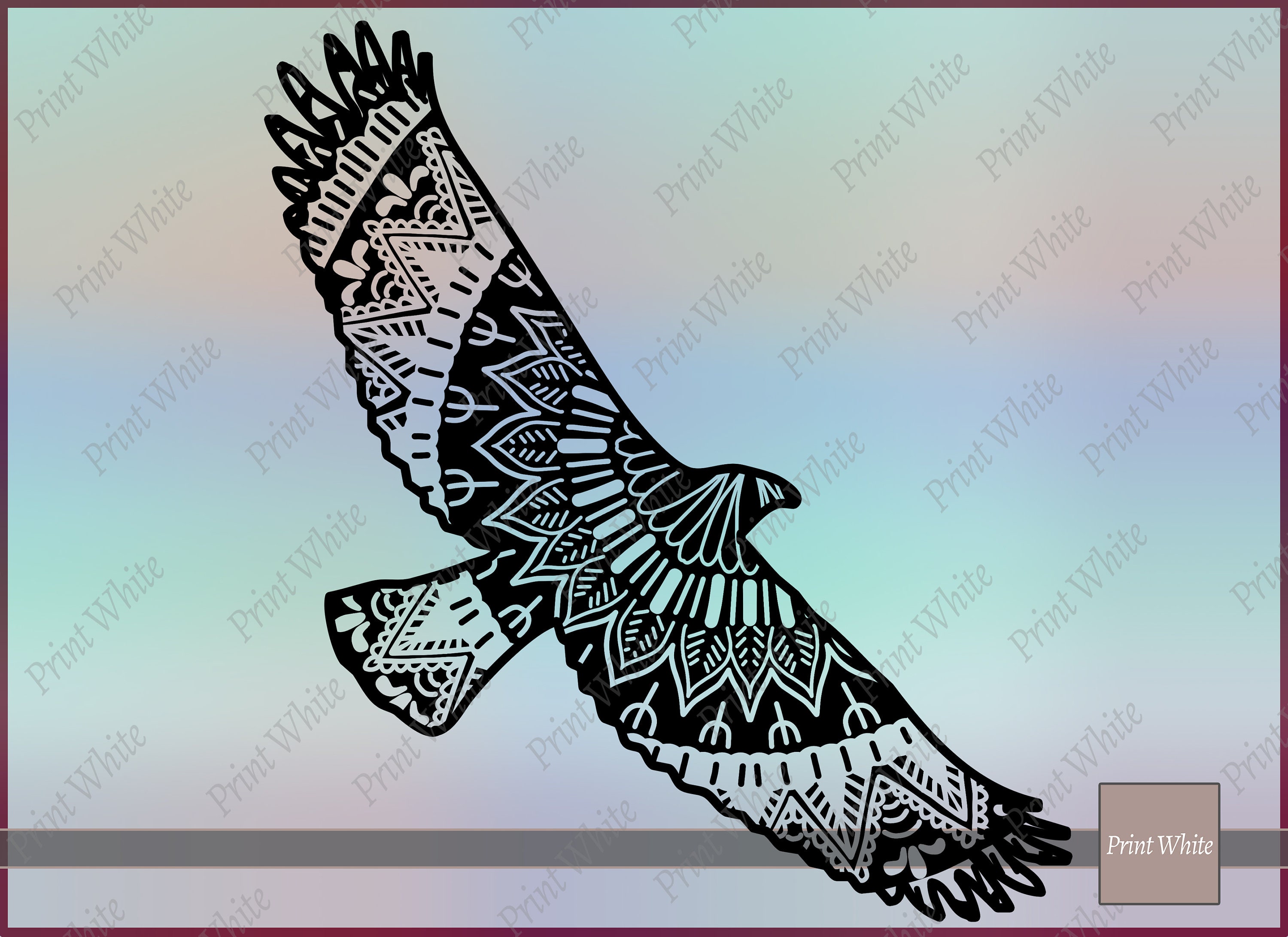 Download Eagle Svg Eagle Vector Zentangle Eagle Mandala Animal Svg Etsy