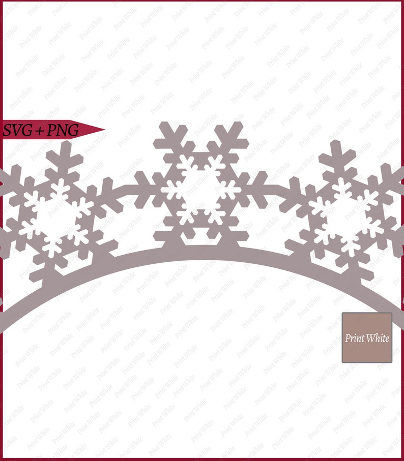Download Snowflakes Cupcake Wrapper Svg Christmas Cupcake Wrapper ...