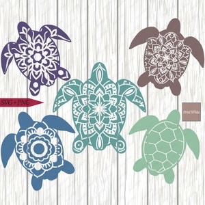 Turtle Svg Bundle, Sea Turtle Cut File Set, Turtle Clipart voor Image Transfer, Sea Turtle Png voor Iron On, Printable Sea Turtle, Turtle Png