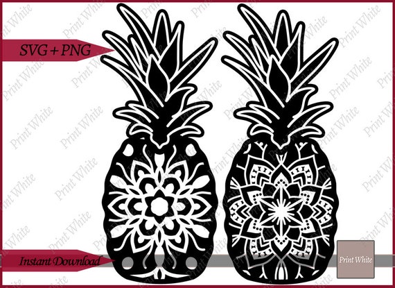 Download Pineapple Svg Pineapple Clipart Pineapple Cut File Mandala Svg Etsy