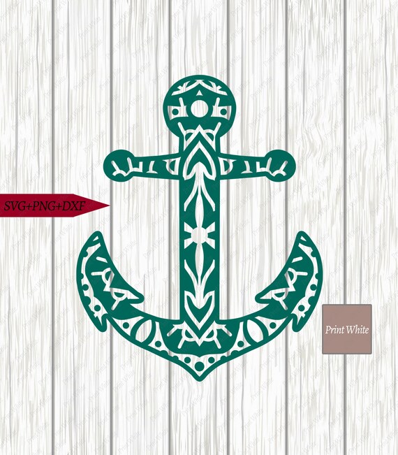 Download Anchor Mandala Svg Dxf Png Nautical Sublimation Design Cricut Etsy PSD Mockup Templates