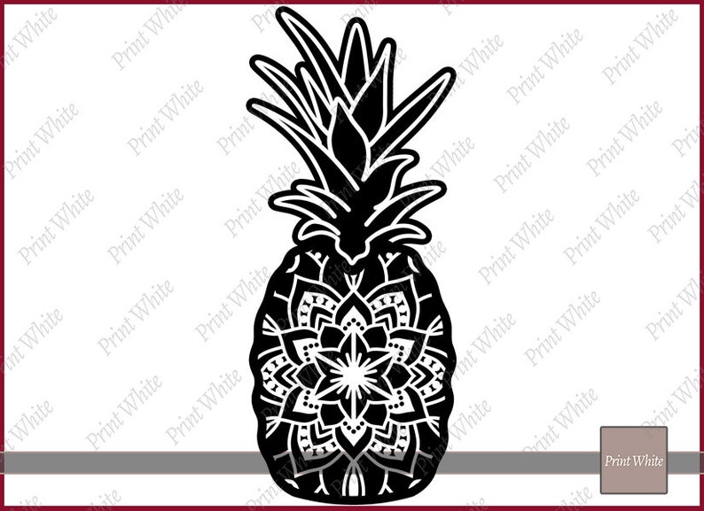 Download Pineapple Svg Pineapple Clipart Pineapple Cut File Mandala Svg | Etsy