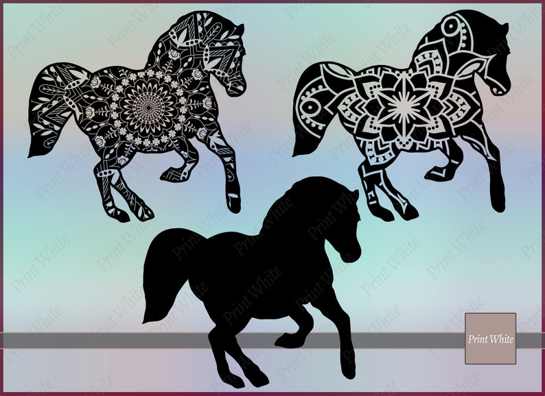 Download Mandala Horse Svg Intricate Svg Files For Cricut Horse | Etsy