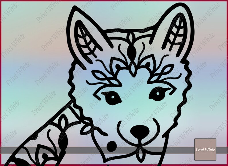 Download Fox Svg Fox Print Zentangle Fox Fox Mandala Fox Clipart ...