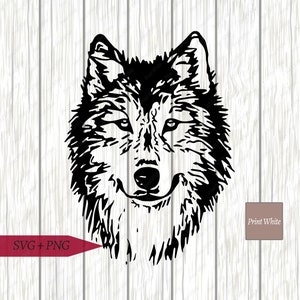 Wolf Svg Dxf Silhouette Wolf Clipart Wolf Head Svg Wolf Etsy
