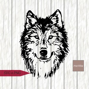 Wolf Svg Dxf Silhouette Wolf Clipart Wolf Head Svg Wolf Etsy