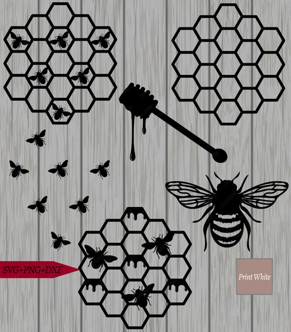  Honeycomb Stencil, 10 x 10 inch (M) - Large Bee Honey