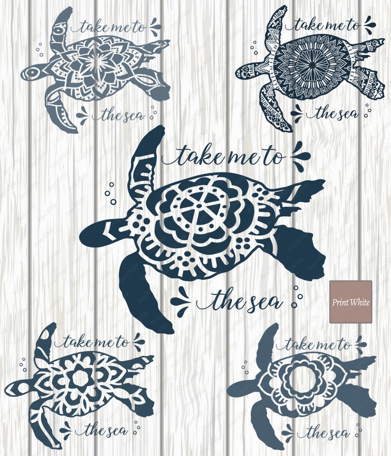 Download Clip Art Take Me To The Sea Svg Sea Turtle Svg Dxf Png Nautical Clipart Cricut Cutting File Sublimation Design Silhouette Cut File Animal Mandala Svg Art Collectibles