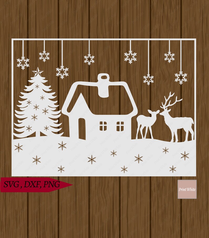 Download Christmas Scene Svg Christmas Ornament Christmas Decor Cut Etsy