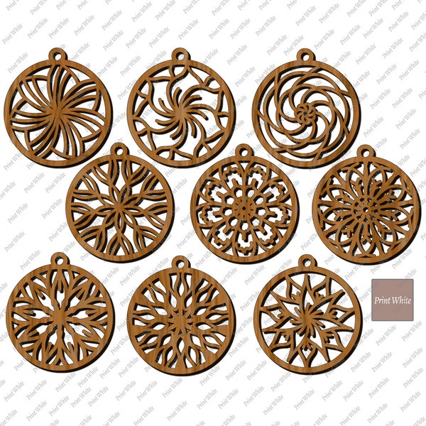 Mandala Earring SVG Bundle,  Glowforge Earring Files, Earrings Template, Earring Cut File Svg, Pendant, Laser cut, Laser Earrings Svg