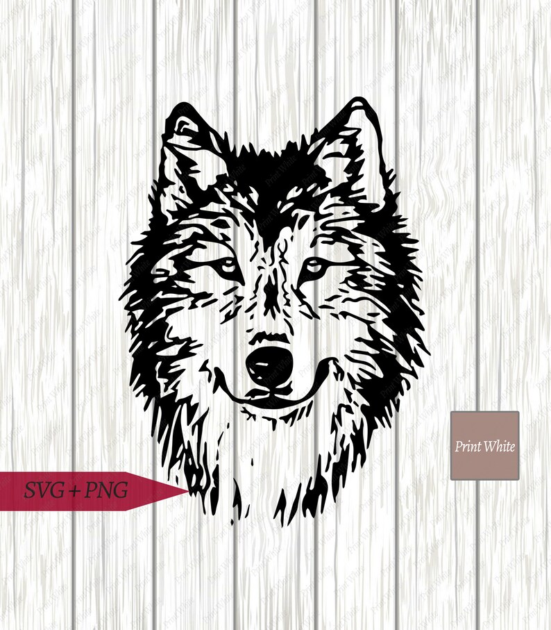 Download Wolf Svg DXF Silhouette Wolf Clipart Wolf Head Svg Wolf | Etsy