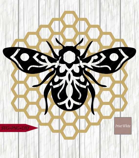 Download Bee Mandala Svg Dxf Honeycomb Sublimation Design Cricut Etsy