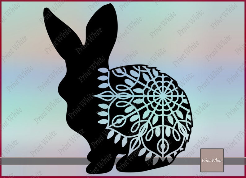 Download Bunny Svg Zentangle Bunny Mandala Bunny Woodland Svg ...
