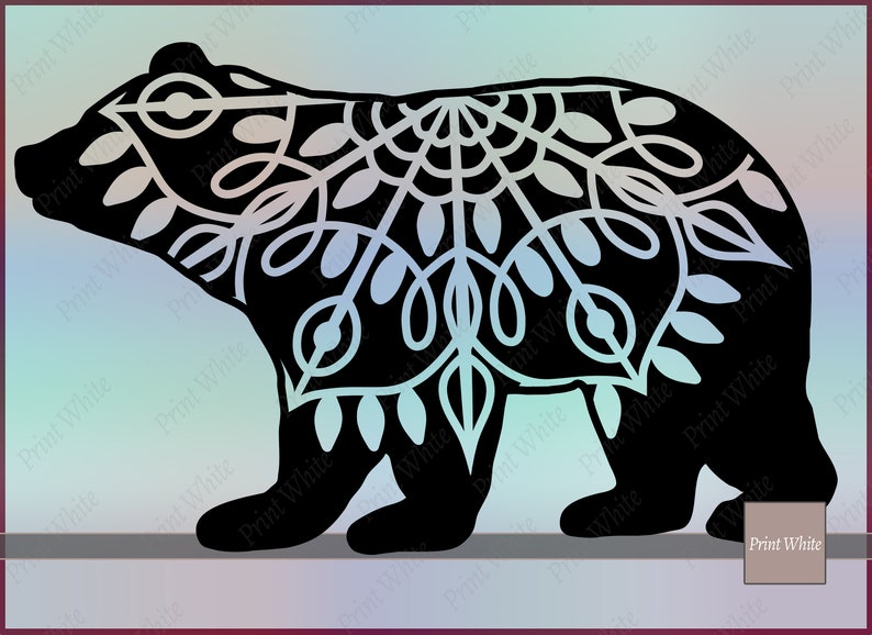 Download Bear Svg Boho Bear Svg Mandala Animal Mandala Svg Woodland ...