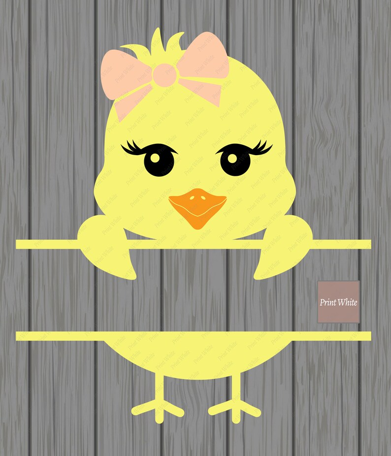 Download Easter Chick Monogram Svg Dxf Png Clipart Sublimation ...