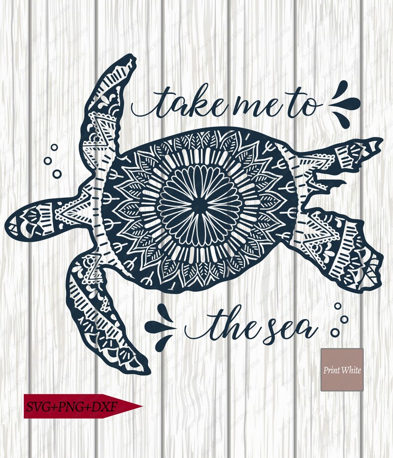 Download Clip Art Take Me To The Sea Svg Sea Turtle Svg Dxf Png Nautical Clipart Cricut Cutting File Sublimation Design Silhouette Cut File Animal Mandala Svg Art Collectibles