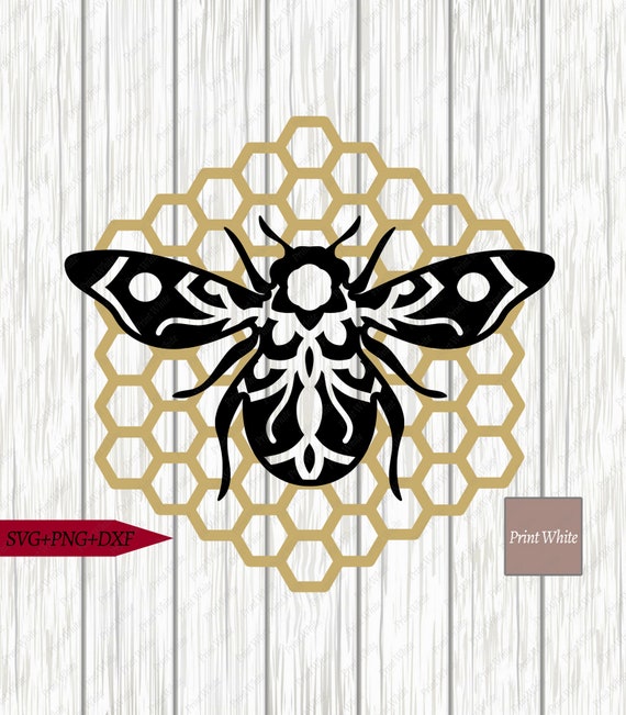 Download Bee Mandala Svg Dxf Honeycomb Sublimation Design Cricut Etsy