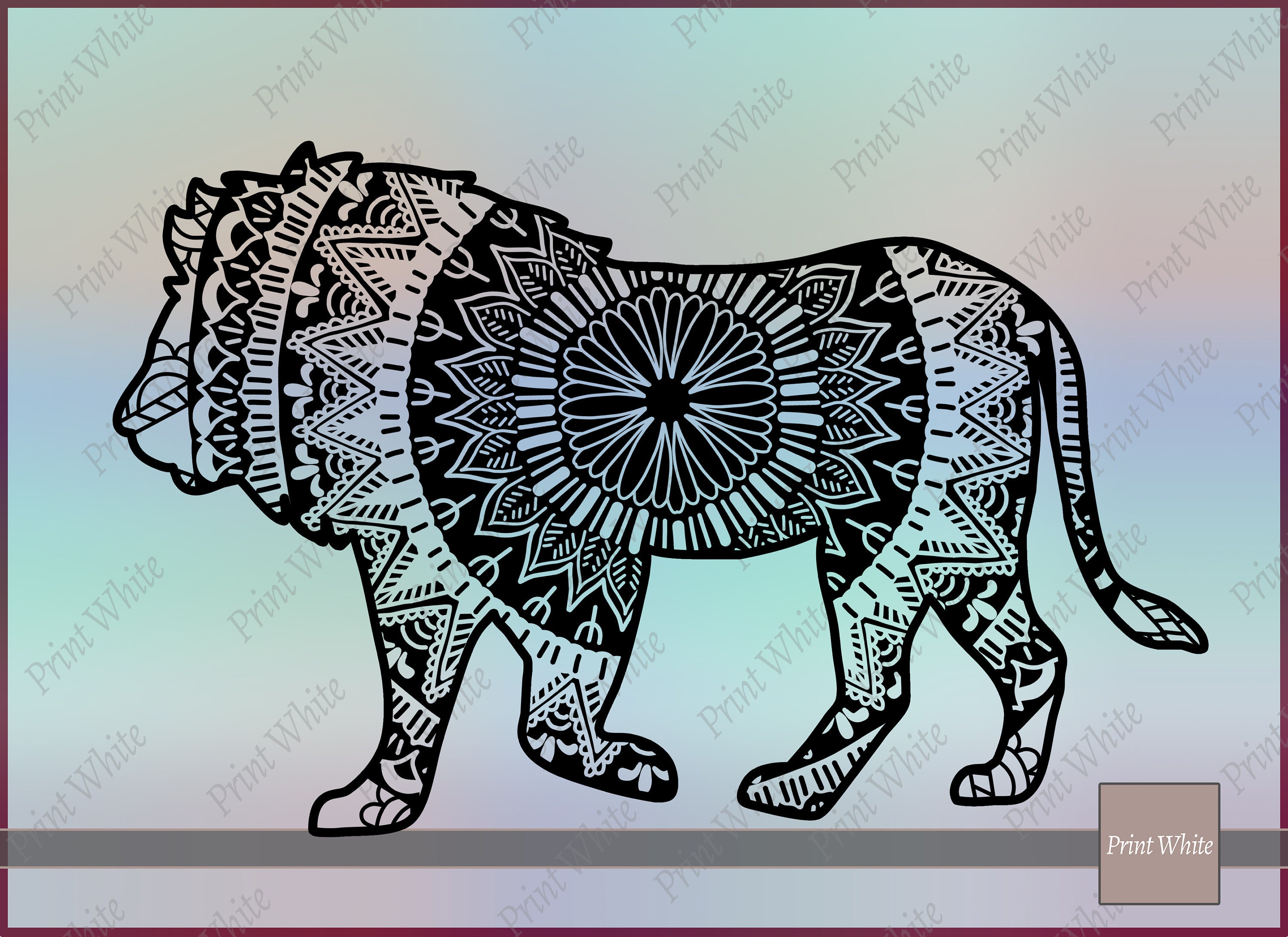Download Lion Zentangle Svg Lion Mandala Svg Lion Clipart Safari Animals Svg Intricate Svg File Cricut Cut