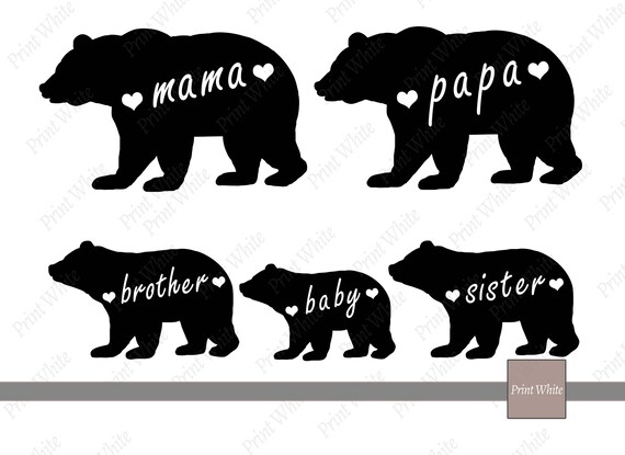 Download Mama Bear Svg Mama Bear Baby Bear Mama Bear Clipart Mama ...