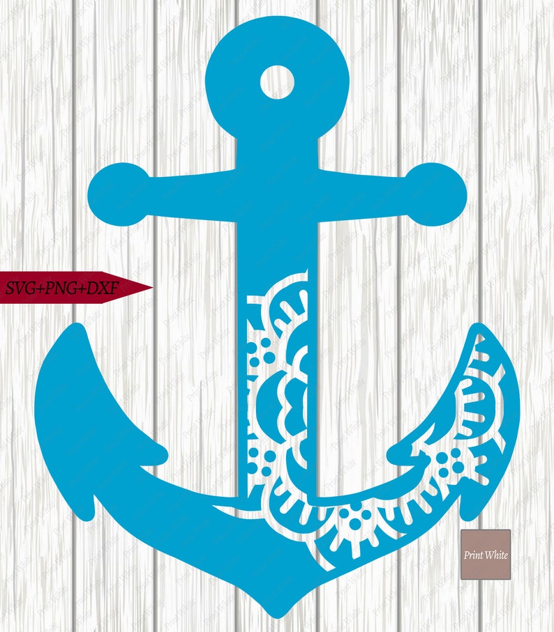 Download Anchor Mandala Svg Dxf Png Nautical Sublimation Design Cricut Cutting File Silhouette Cut File Printable Anchor Digital Download Clipart Clip Art Art Collectibles