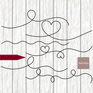 Doodle Lines Svg Dxf Png Digital Download Doodle Line Clipart | Etsy