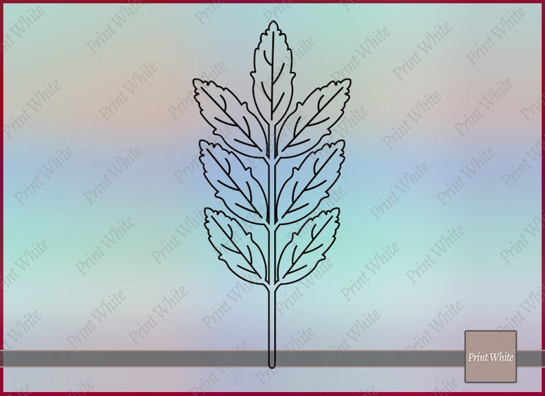 Blatt Umriss Svg digitalen Download Blatt Blatt Clipart | Etsy