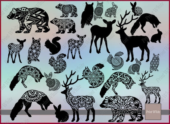 Download Woodland Animals Svg Bundle Woodland Animal Clipart Animal Etsy