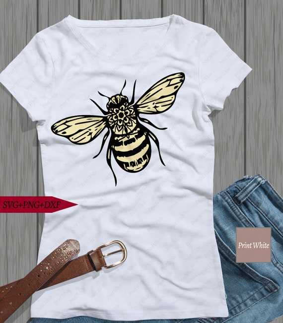 Download Bee Svg Mandala Bee Cutting Files Png Svg Dxf Printable Etsy