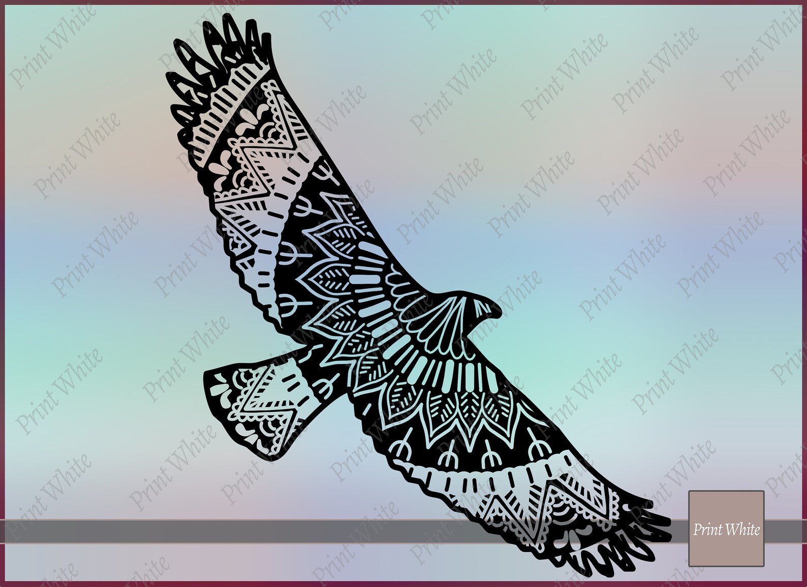 Eagle Svg Eagle Vector Zentangle Eagle Mandala Animal Svg Etsy