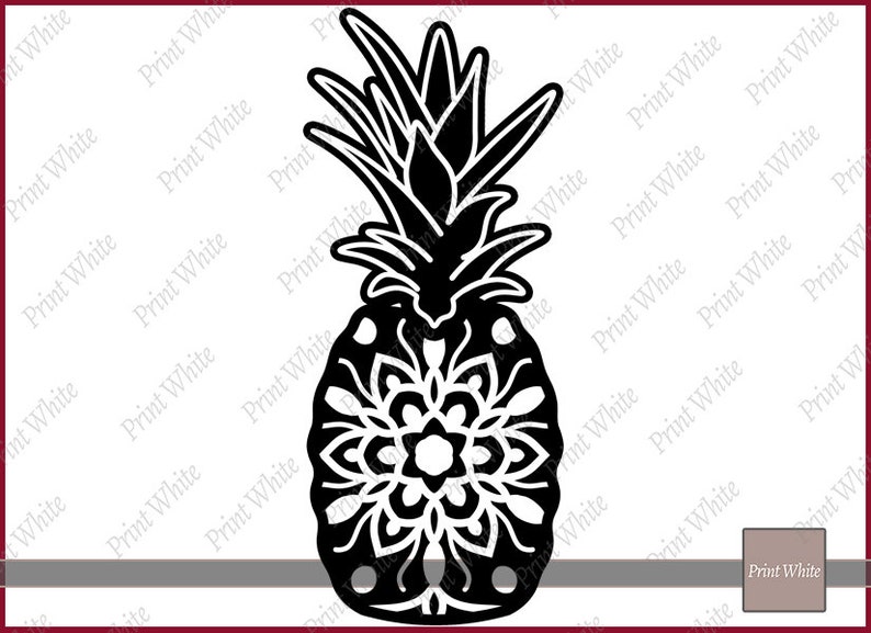 Download Pineapple Svg Pineapple Clipart Pineapple Cut File Mandala Svg | Etsy