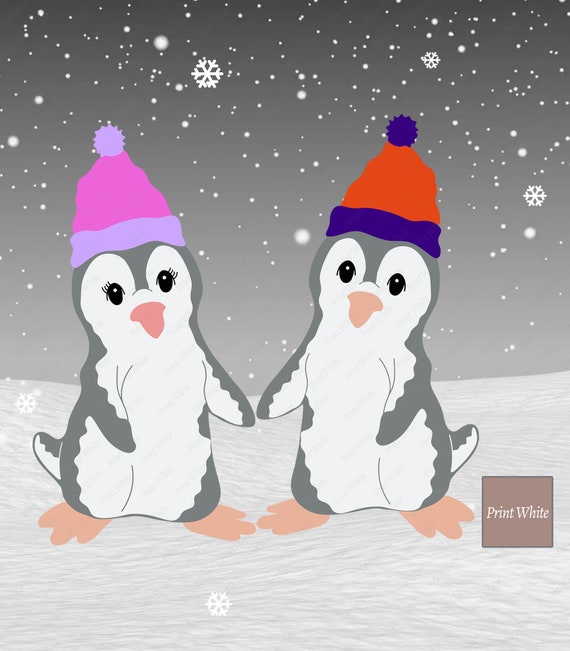 Download Free Penguin Svg Christmas Svg Printable Wall Art Penguin Cut Etsy SVG DXF Cut File