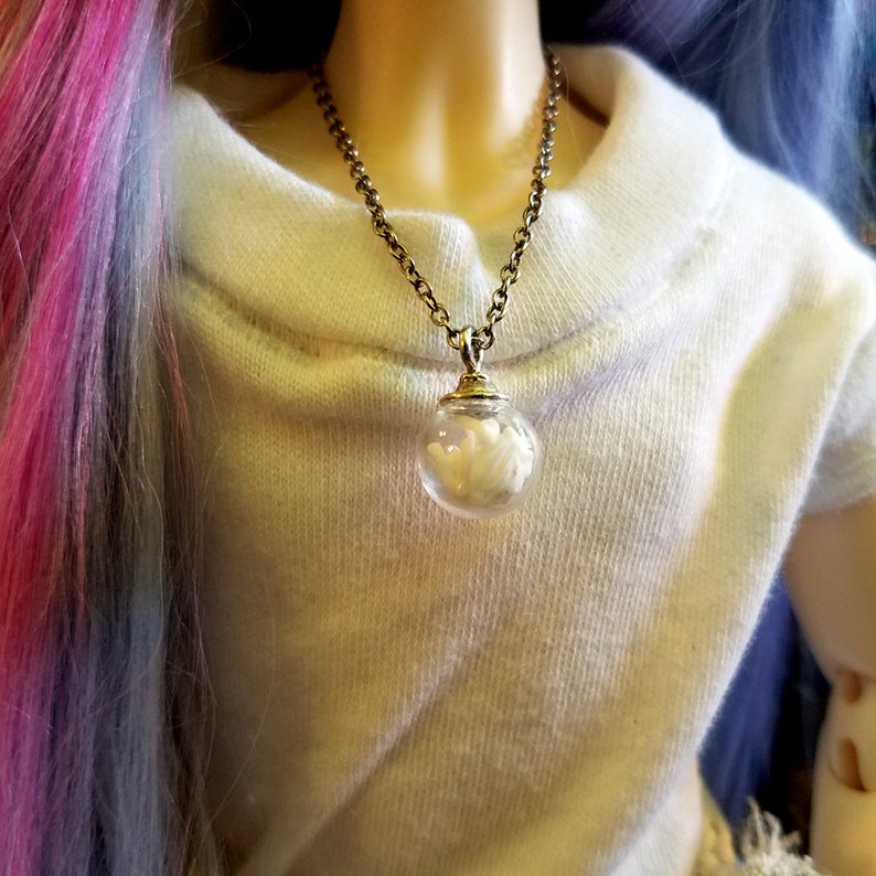 BJD MSD Doll Jewelry Glass globe with teeth