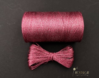 Filo metallico, Macrame Metallic Cord, Filo Cerato, Candy Pink