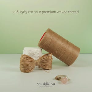 Premium Macrame Thread, Macrame Supplies, Waxed Cord 0,8mm
