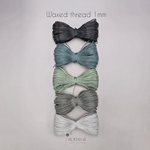 Macrame Waxed Thread Combination, Macrame Supplies 1mm