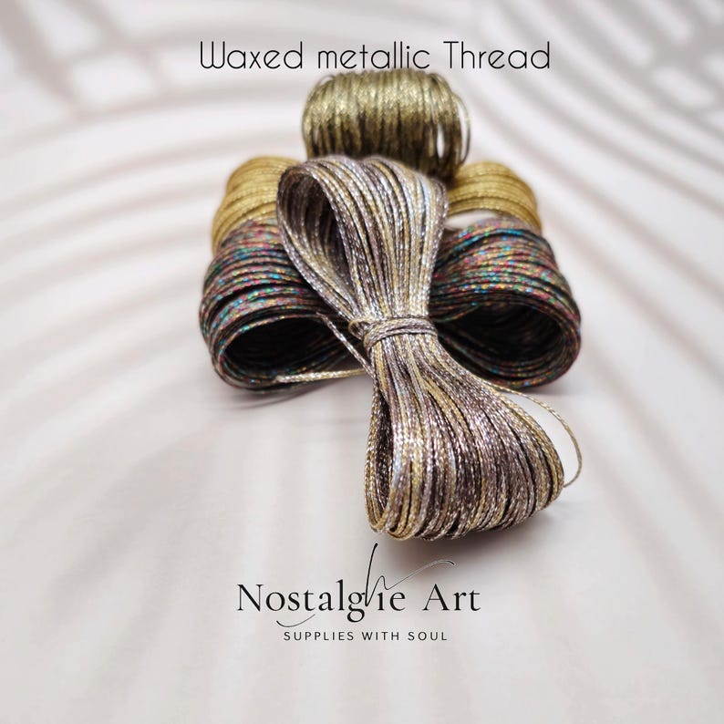 0,8mm Waxed Macrame Knotting Thread, Strong Shiny Polyester Cord for Jewelry, Beading and Leather Stitching, 4 colors Set image 8