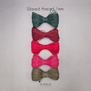 Macrame Thread, Waxed Cord, Macrame Supplies, 1mm