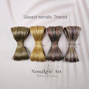 0,8mm Waxed Macrame Knotting Thread, Strong Shiny Polyester Cord for Jewelry, Beading and Leather Stitching, 4 colors Set image 5