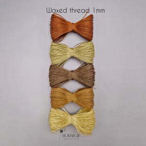 Macrame Thread, Waxed Cord, Macrame Supplies 1mm