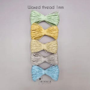 Macrame Thread, Waxed Cord, Macrame supplies 1mm