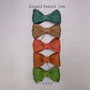 Macrame Thread, Waxed Cord, Macrame Supplies 1mm