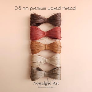 Premium Macrame Thread, Waxed Cord, Macrame Supplies 0.8mm