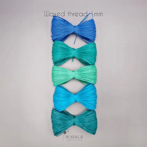 Filo per macramè, cordino cerato, accessori per macramè 1 mm